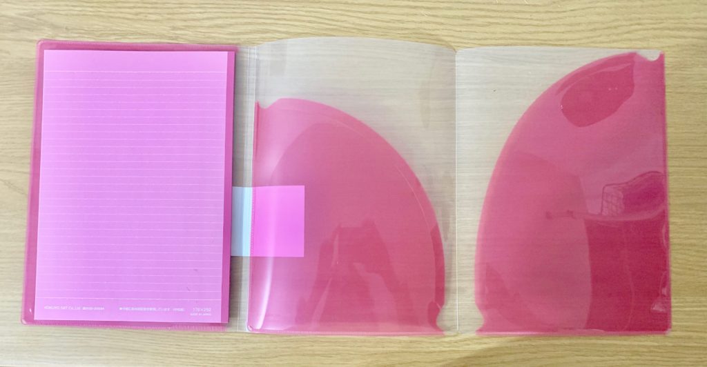 キャンパスカバーノートを開くと